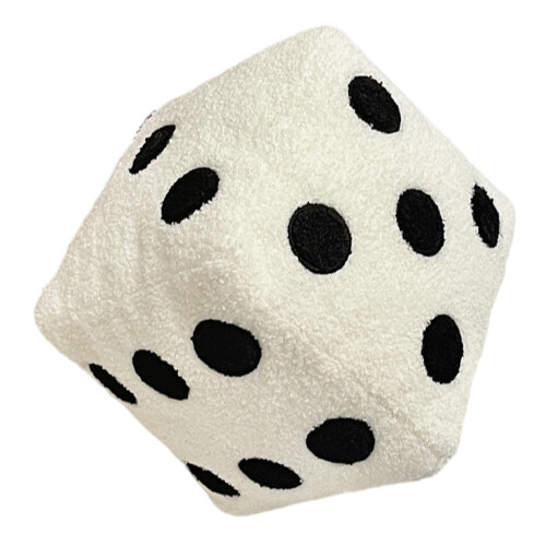 Unique Square Shape Throw Pillow 30x30Cm Comfortable-White