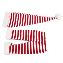 Baby Photography Outfit Cotton Red & White Stripe Hats Shorts, 0-2 Months