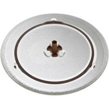 2X Universal Microwave Glass Plate Durable Microwave Glass Turntable Plate, Round Microwave Plate Cover 24.5cm