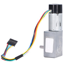 Hochdrehmomentiges selbstverriegelndes Schneckengetriebemotor 12V 40U/min mit Metall-Encoder
