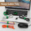100 Bridas Reutilizables Autoadherentes de 20 cm para Cables de Alimentación, Datos y TV/PC. 3