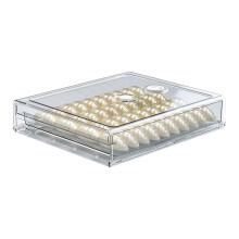 Timekeeping Gefrier Aufbewahrungsbox KüHlschrank KnöDel Box Tablett KüChe Lebensmittel Frisch Stapelbarer Organizer BehäLter mit Deckel