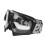 Adjustable Motorcycle Goggles PC Sponge Black Frame Transparent Lens Gray 3
