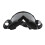 Adjustable Motorcycle Goggles PC Sponge Black Frame Transparent Lens Gray 4