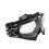 Adjustable Motorcycle Goggles PC Sponge Black Frame Transparent Lens Gray 5
