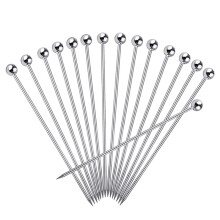 15Pcs Cocktail Picks, 4 Inch Reusable Stainless Steel Martini Picks Cocktail Toothpicks for Olives Appetizers Sandwich