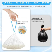 180 Count Cat Litter Bags for Automatic Litter Box Extra-Thick Cat Litter Box Liners for MeoWant/Catlink