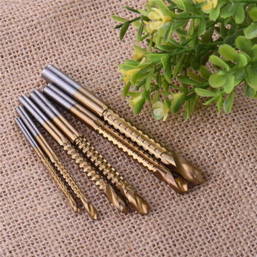 12Pcs Titanium Drill Saw Bit Set, HSS Serrated Bit Hole Drilling, 3-8mm Carpenter Hacksaw Drill Bits Kit 2
