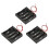 4 Slot AA Battery Holder Box with Wire Leads, Durable Shell for DIY Electronics Projects, 3 Pack 1