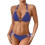 Women's Triangle Bikini Set, Sexy Two-Piece-Sky Blue XL 5