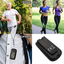 2Pcs Pedometer 3D Step Counter for Walking, Track Steps Portable Sport Simple Pedometer Lanyard, Simple Pedometer