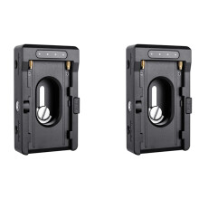 2X KamerakläMma NP-F Batteriadapterplatta för  NP-F Batterier 12V/7.4V UtgåNgsport LED LåGt Batteri Indikerar