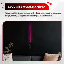 2X Acrylic Clear Light Saber Stand Wall Mount Storage Rack with Screws for Star Planet Lightsaber Display A
