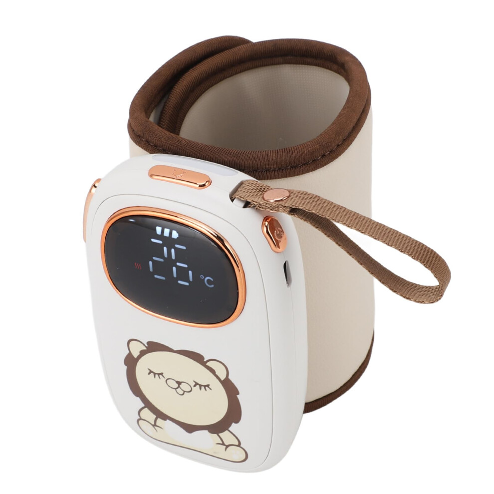 Baby Bottle Warmer Sleeve with 8000mAh USB Rechargeable Battery for Travel and Constant Temperature