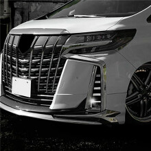 40X for Alphard 30 Series Front Bumper Trim Protector Strip Fog Lamp Fog Light Garnish Strip Chrome Decorative
