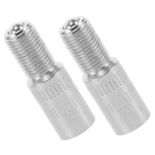 Valve Stem Extension Rods 2pcs Plated Metal Tire Valve Adapter for Cars Trucks Motorcycles Easy Access