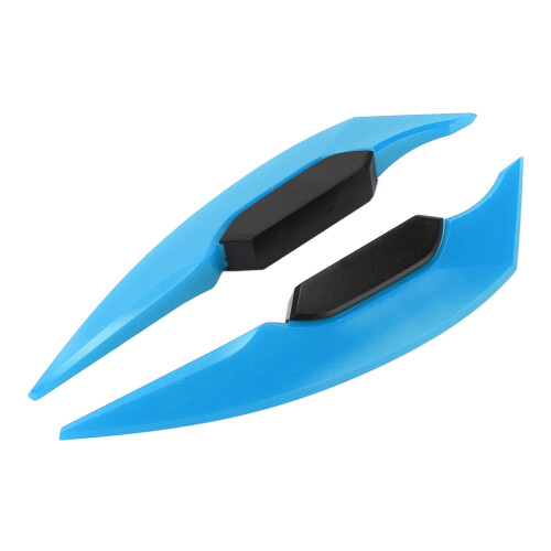 Light Blue Universal Motorcycle Winglets for Electric Bikes & ATV 2