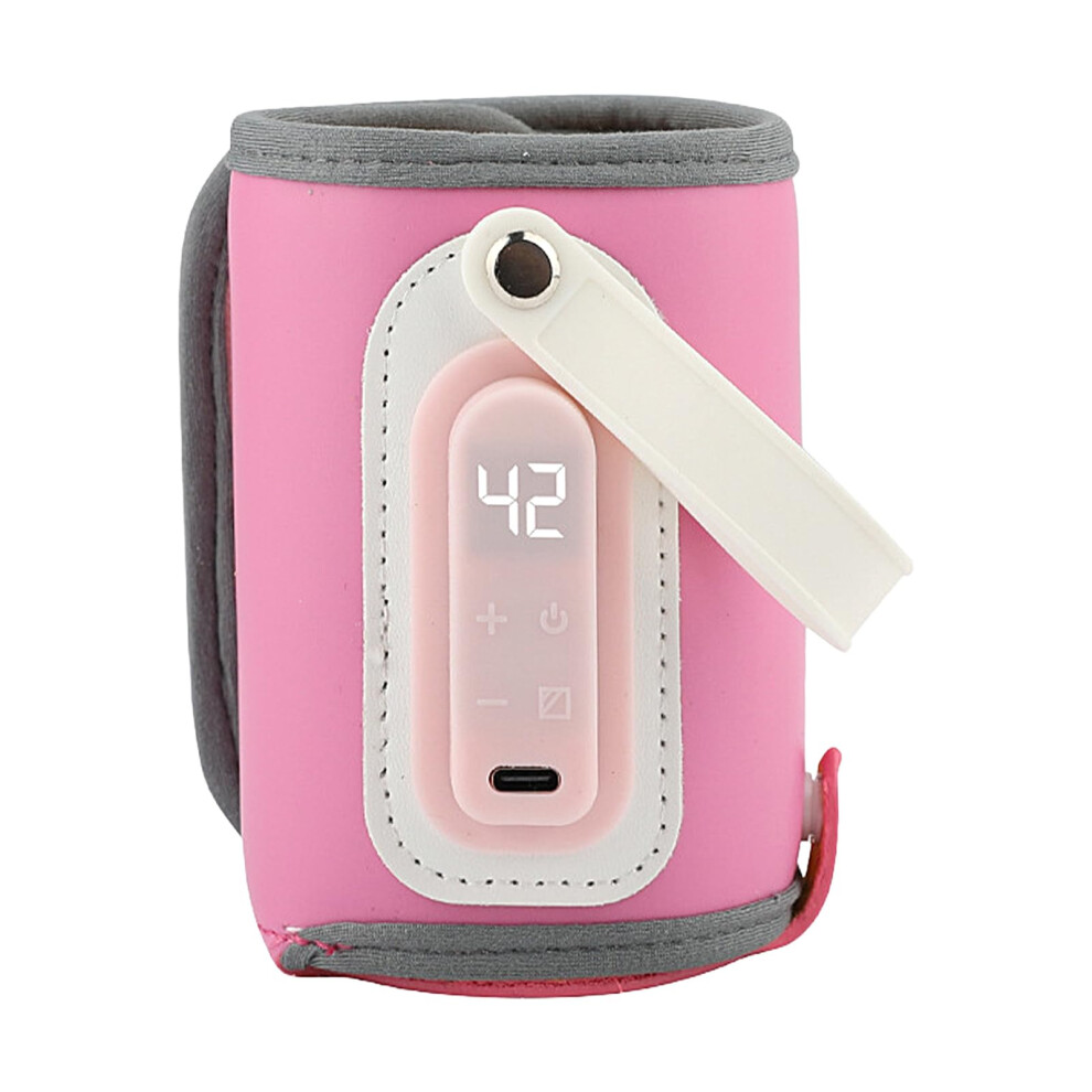 Portable Baby Bottle Warmer with USB Heating, Insulated Travel Sleeve for Breastmilk