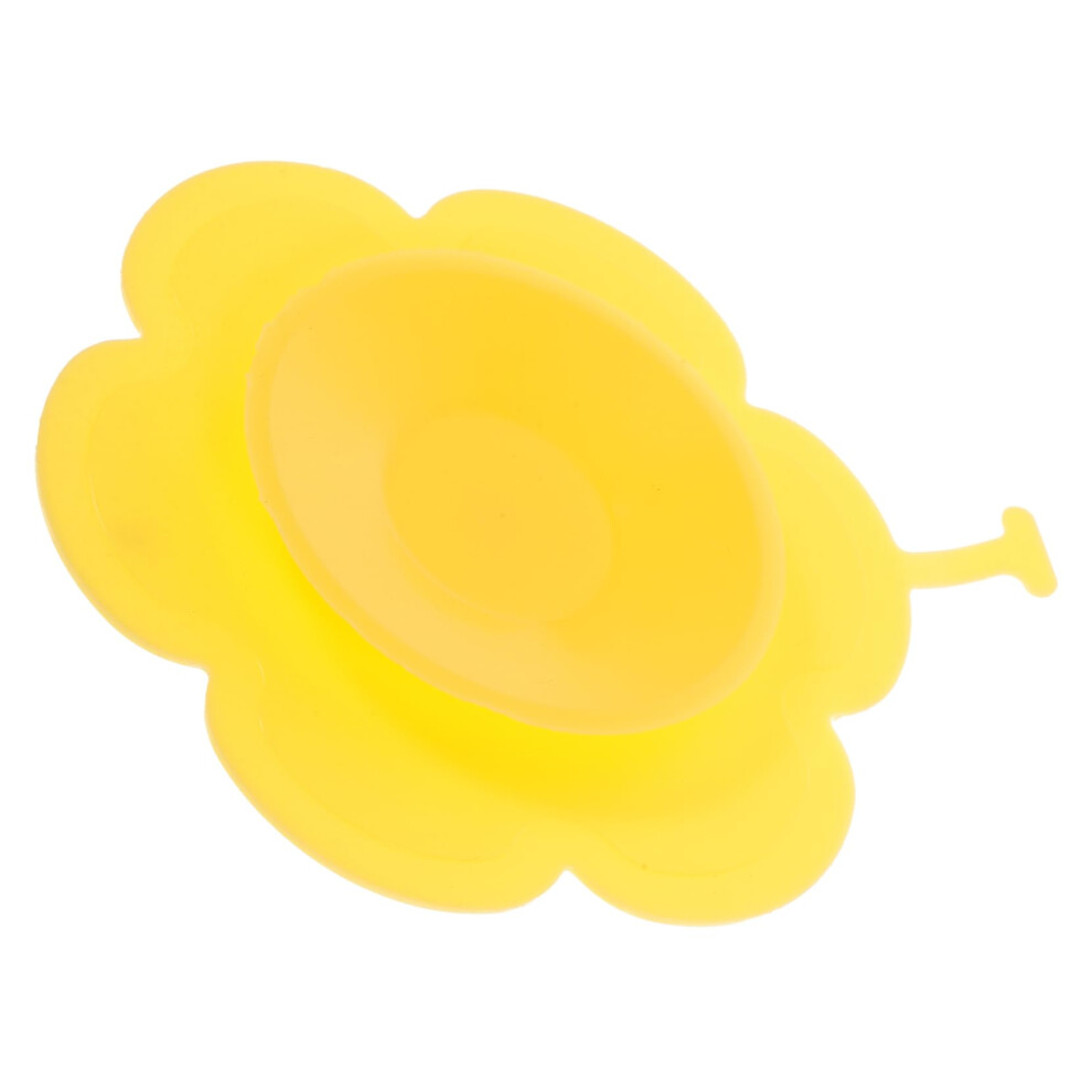 Silicone Feeding Placemat for Babies Yellow Heat Resistant Baby Table Mat with Bright Color