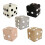 Comfortable 30X30Cm Square Pillow With Fun Dices-Dark Khaki 2