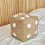 Comfortable 30X30Cm Square Pillow With Fun Dices-Dark Khaki 5
