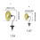 Illuminated Miniature ABS Wall Lamp Ornament Tiny ABS-Small 4