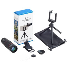 Phone Camera Lens 18X Telephoto Zoom with Tripod Clip for Long Range Smartphone Photography