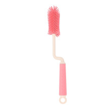 Silicone Baby Bottle Brush Set with Long Handle, 360 Rotating Brush and Straw Cleaner for Deep Cleaning