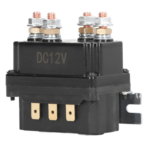 Winch Relay with Controller 12V 250A Winch Relay Kit with Remote Controller Relay Contactor  for Industrial Car 1