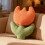 Soft And Sturdy Decorative Pillow Designed As A Tulips Floral 4