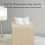 Sophisticated PU Leather Napkin Storage Box Portable Size-White 5