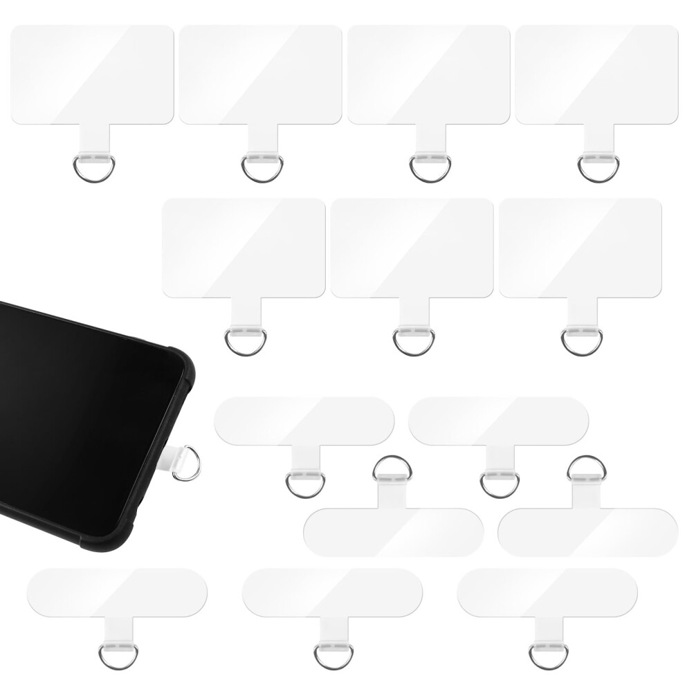 14Pcs Clear Phone Lanyard Patch Universal Tether Tabs Set For Smartphones Without Adhesive 9092120719789