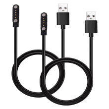 Kids Smart Watch Charger 2Pack 4 Pin Magnetic USB Cable for Sedzofan Y16B Durable Black