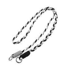 Grey Adjustable Crossbody Phone Lanyard with Woven Neck Strap for Hands Secure Phone Carrying