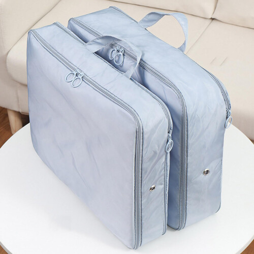 Compression Packing Cubes Set with Clear Color Coding Expandable Luggage Organizers for Travel 2