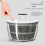 Salad Dehydrator Large Vegetable Dehydrator Manual Salad Spinner Fruit Washing Basket and Draining Tool Kitchen Gadgets 3