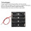 4 Slot AA Battery Holder Box with Wire Leads, Durable Shell for DIY Electronics Projects, 3 Pack 4
