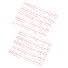 10 Pink Plastic Binding Spirals 30 Holes 1/2in Diameter for Document Binding