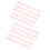 10 Pink Plastic Binding Spirals 30 Holes 1/2in Diameter for Document Binding 1