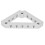 Aluminum Triangle Support Brackets 43mm x 43mm, M4 Thread 8