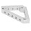 Aluminum Triangle Support Brackets 43mm x 43mm, M4 Thread 10