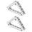 Aluminum Triangle Support Brackets 43mm x 43mm, M4 Thread 14