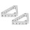 Aluminum Triangle Support Brackets 43mm x 43mm, M4 Thread 16