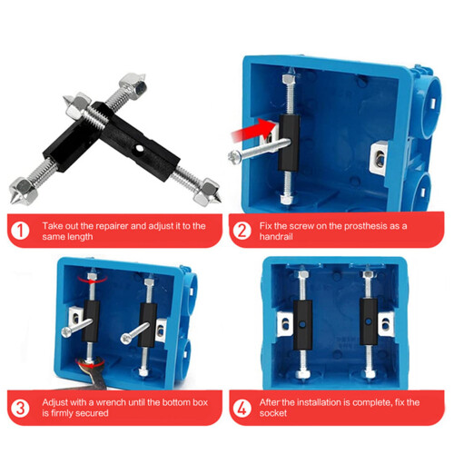 Socket box repairer electric box support rod 118 type  universal socket repairer 2