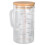 600ml V-Shaped Nozzle Glass Measuring Cup with Bamboo Handle 1