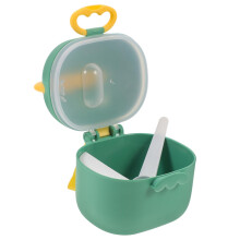 Portable Formula Dispenser 400ml Baby Milk Powder Container with Leakproof Sealed Lid Travel Cube Shape
