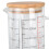 600ml V-Shaped Nozzle Glass Measuring Cup with Bamboo Handle 5