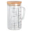600ml V-Shaped Nozzle Glass Measuring Cup with Bamboo Handle 15