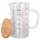 600ml V-Shaped Nozzle Glass Measuring Cup with Bamboo Handle 16