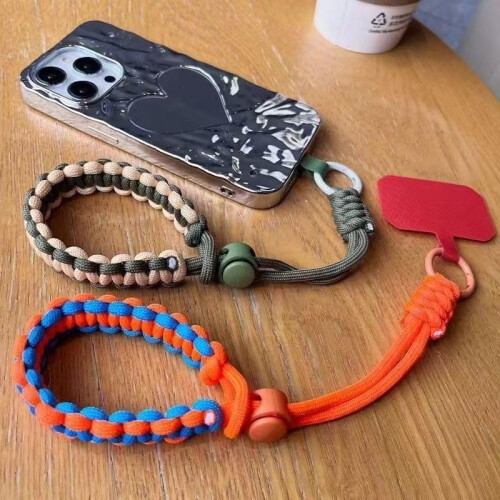 Adjustable Army Green Phone Wrist Strap Lanyard for Secure Carry and Universal Compatibility 2